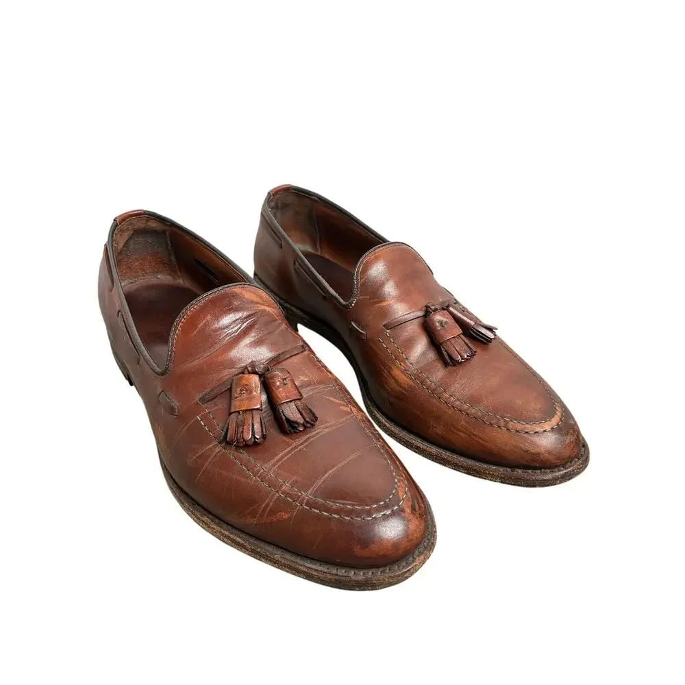 Allen Edmonds Grayson 8272 Tassel Loafers Men 10 Leather Handcrafted in USA